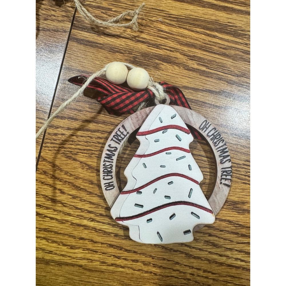 Little Debbie Christmas Tree Cake Wooden Ornament Oh‎ Christmas Tree